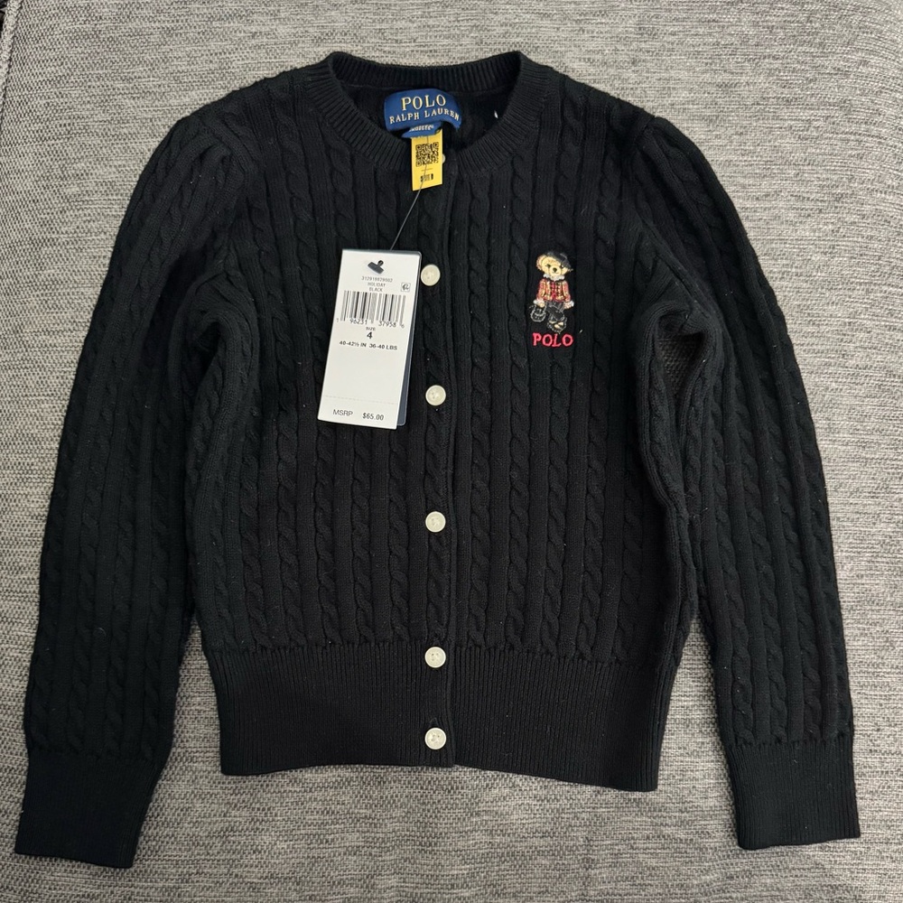 Ralph Lauren - Mini-Cable Cotton Cardigan 4T